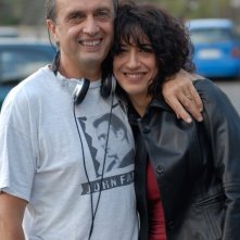 Guido Chiesa ed Angela Baraldi sul set di Quo Vadis, Baby?