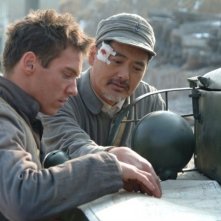 Jonathan Rhys Meyers e Chow Yun-Fat in una scena del film The Children of Huang Shi