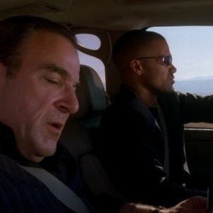 Mandy Patinkin e Shemar Moore, gli agenti Gideon e Morgan nell'episodio 'Rinding the Lightning' della serie Criminal Minds