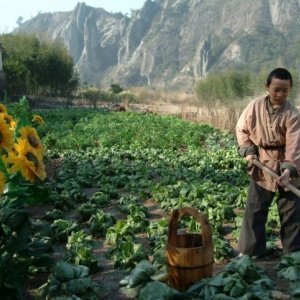 Una scena del film The Children of Huang Shi
