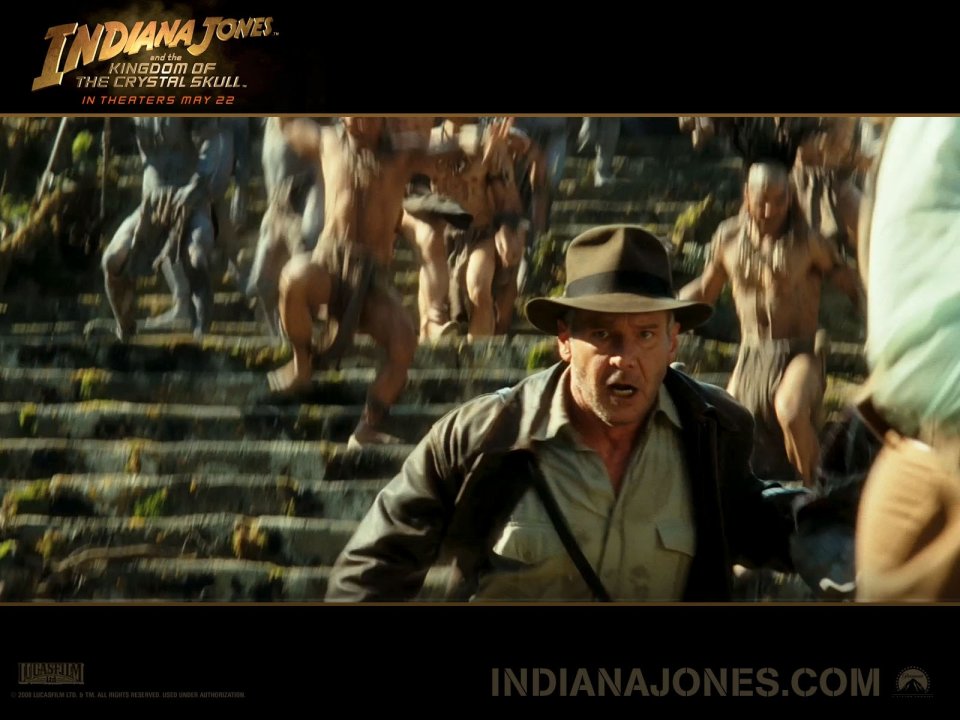 Un wallpaper del film Indiana Jones e il Regno del Teschio di Cristallo