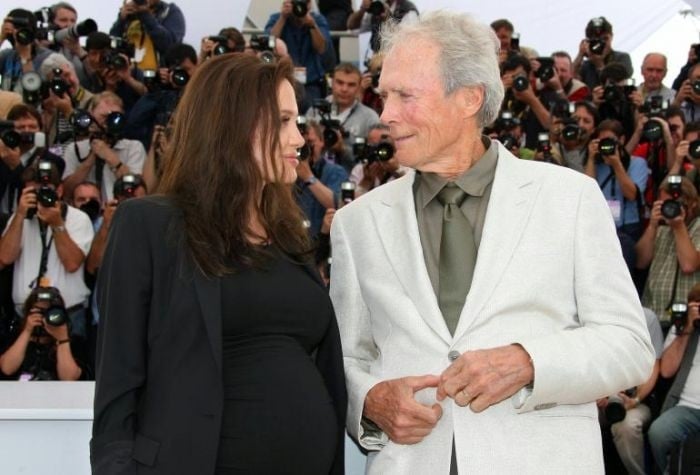 Cannes 2008: Angelina Jolie con Clint Eastwood, il regista di Changeling