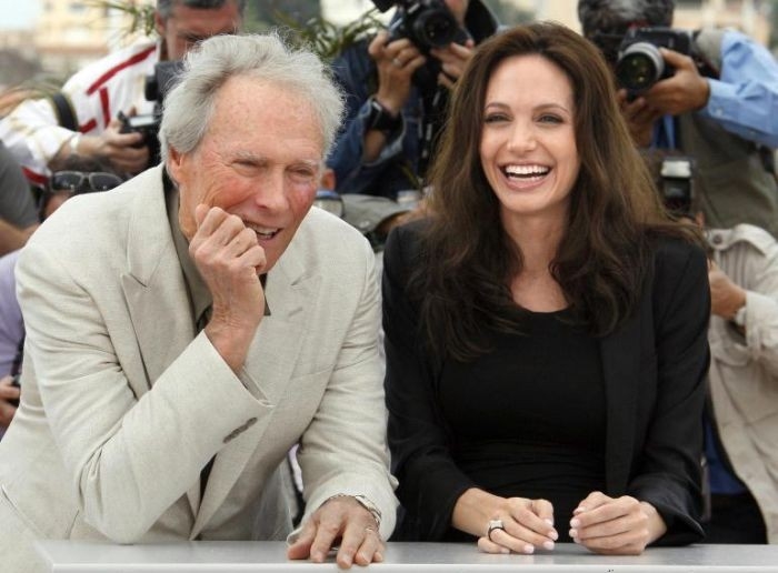 Cannes 2008 Angelina Jolie E Clint Eastwood Al Photocall Per La Promozione Di Changeling 61031