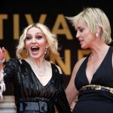 Cannes 2008: Glamour in passerella con Madonna e Sharon Stone. La popstar ha presentato il documentario I Am Because We Are.
