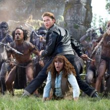 Shia Labeouf e Karen Allen in una scena del film Indiana Jones e il regno del Teschio di cristallo
