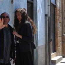 Il regista Giuseppe Tornatore sul set del film Baaria