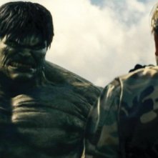 Una scena del film L'incredibile Hulk