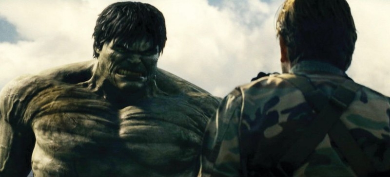 Una scena del film L'incredibile Hulk