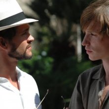 Hugh Dancy ed Eddie Redmayne in una scena del film Savage Grace