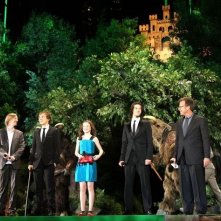 Andrew Adamson, William Moseley, Georgie Henley, Ben Barnes e il produttore Mark Johnson all'anteprima giapponese de Le cronache di Narnia: il principe Caspian