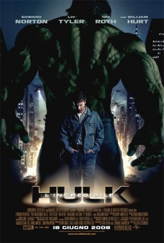 La locandina italiana di L'incredibile Hulk