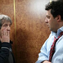 Carlo Vanzina e Enrico Brignano sul set del film Un'estate al mare