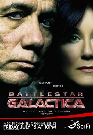 La locandina della Stagione 2 di Battlestar Galactica