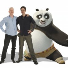 I Registi Mark Osborne E John Stevenson Con Po In Una Foto Promozionale Del Film Kung Fu Panda 78770