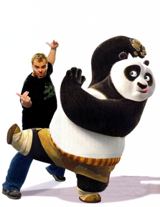 Jack Black Voce Del Panda Po In Una Foto Promozionale Del Film Kung Fu Panda 78772