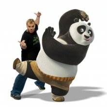 Jack Black Voce Del Panda Po In Una Foto Promozionale Del Film Kung Fu Panda 78777