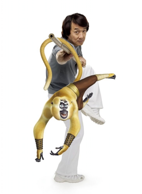 Jackie Chan Voce Della Scimmia In Una Foto Promozionale Del Film Kung Fu Panda 78778