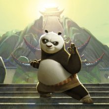 L'adorabile panda Po in un'immagine del nuovo film d'animazione della Dreamworks, Kung Fu Panda
