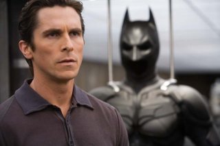 Christian Bale in una scena de Il cavaliere oscuro d Cristopher Nolan