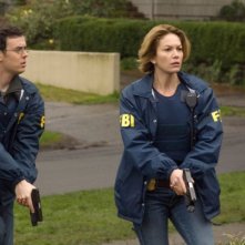 Colin Hanks e Diane Lane in una scena del film Nella rete del serial killer