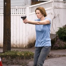 Diane Lane in una sequenza drammatica del film Nella rete del serial killer