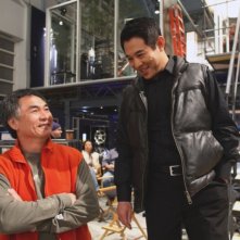 Jet Li sul set del film Rogue - Il solitario