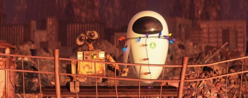 Una tenera immagine tratta dal film Wall-E