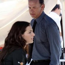 Ayelet Zurer e Tom Hanks sul set romano di Angeli e demoni