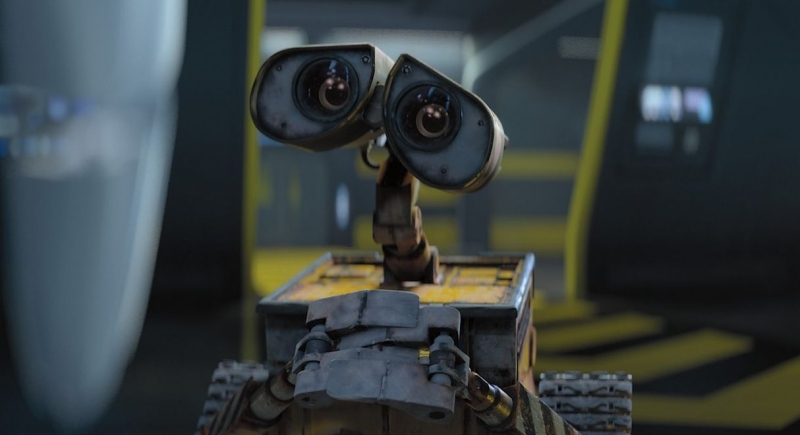 Un'immagine del protagonista del film Wall-E, l'attesissimo lavoro degli studios Pixar