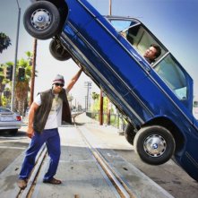 Will Smith e Jason Bateman in una scena del film Hancock