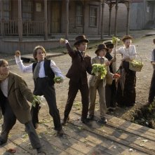 Una scena di gruppo del film Big City