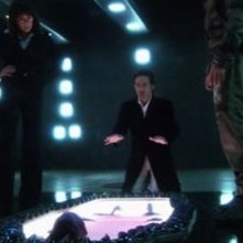 Mary McDonnell e James Callis in una scena dell'episodio 'The Hub' della quarta stagione di BSG