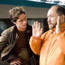 Timur Bekmambetov con James McAvoy sul set di 'Wanted'