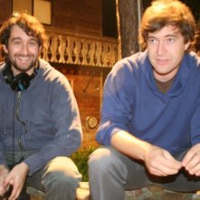 I registi Jay Duplass e Mark Duplass sul set del film Baghead