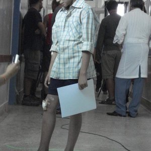 Una foto dal set del film Uranya