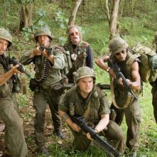 Ben Stiller Robert Downey Jr Nick Nolte Jack Black Brandon T Jackson E Jay Baruchel In Una Scena Del Film Tropic Thunder 80067
