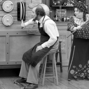 Una scena del film Dr. Plonk