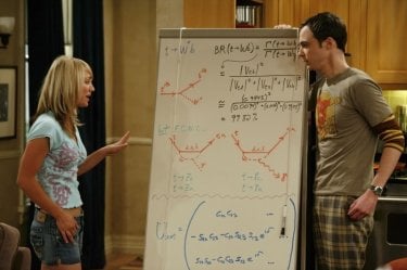 Jim Parsons e Kaley Cuoco nel pilot di The Big Bang Theory