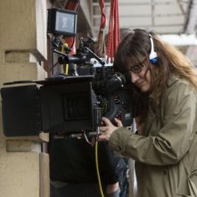 La regista Isabel Coixet sul set del film Elegy