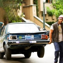 Will Smith in una scena di Hancock diretto da Peter Berg nel 2008