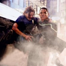 Will Smith in una scena di Hancock, diretto da Peter Berg