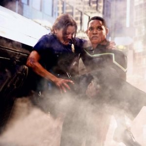 Will Smith in una scena di Hancock, diretto da Peter Berg