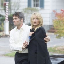 James Marsden e Cameron Diaz in una drammatica scena del film The Box