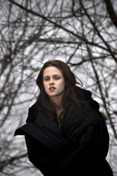 Kristen Stewart sul set di Twilight