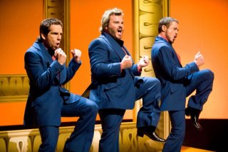 Ben Stiller, Jack Black e Robert Downey Jr. in una scena del film Tropic Thunder