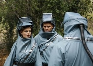 Emily Deschanel e David Boreanaz nell'episodio 'Ossa luminescenti' della serie tv 'Bones'