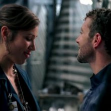 Michaela Conlin e T.J. Thyne nella serie 'Bones', nell'episodio dal titolo: Soccer mom in the mini-van
