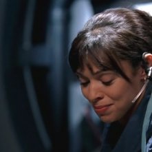 Tamara Taylor nel ruolo di Camille nella serie 'Bones', nell'episodio dal titolo: The Knight on the Grid