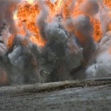 La scena di un'esplosione tratta dal film The Hurt Locker