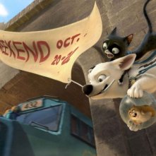 Una scena del film Bolt